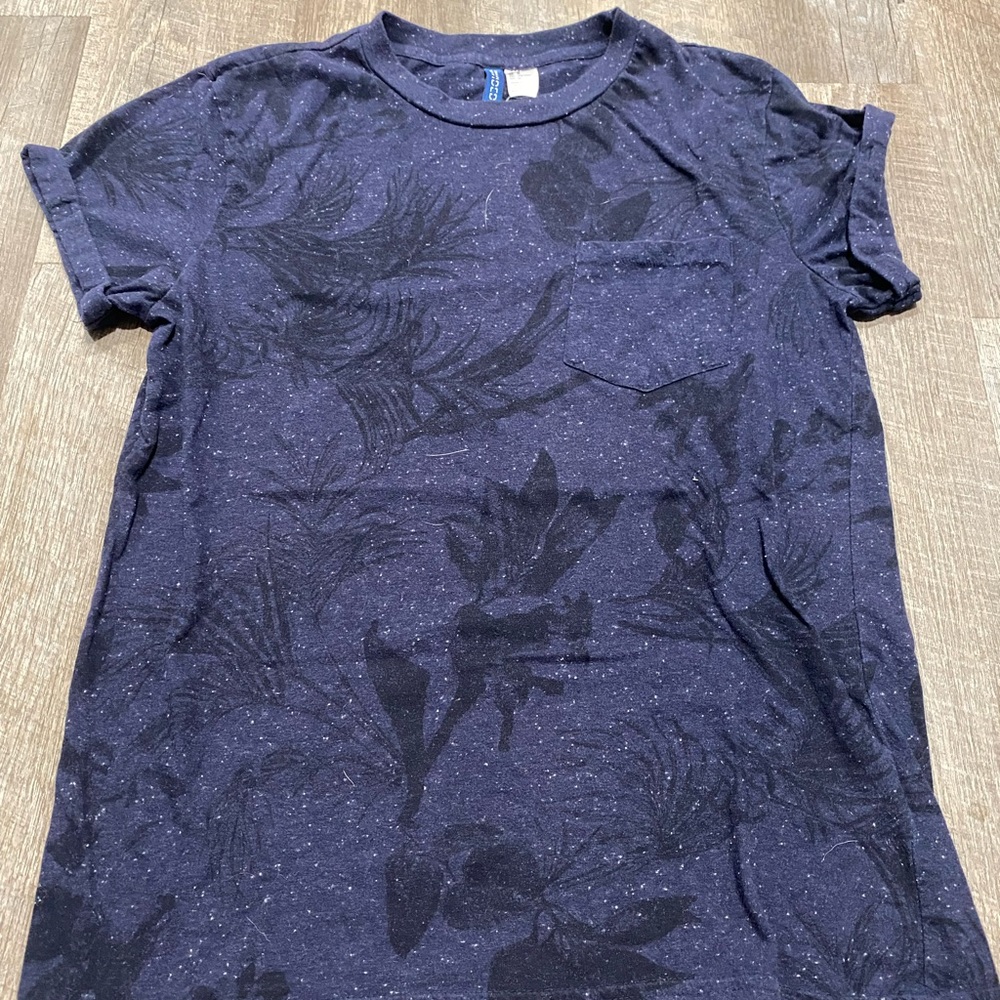 Men’s Tropical Print Cotton Tee